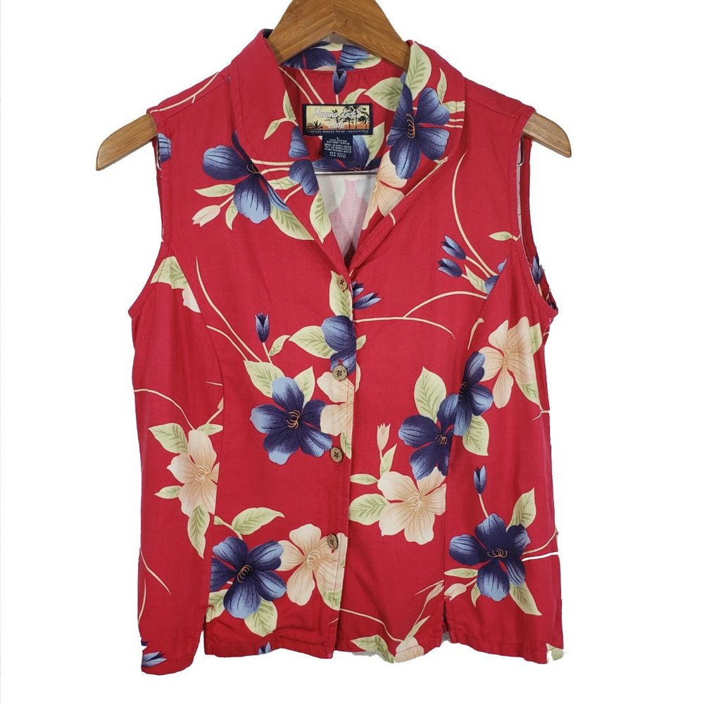 Havana Jack's Vintage Tropical Sleeveless Top